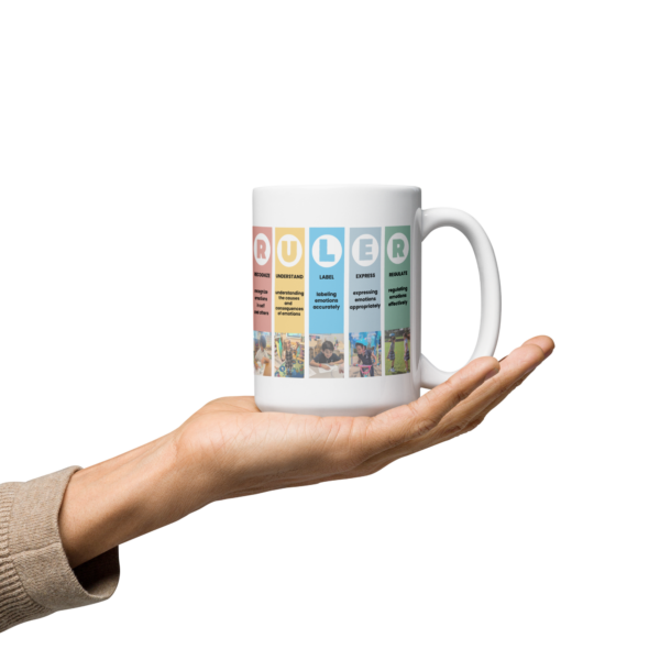Mood Meter & RULER Method White glossy mug - Image 11