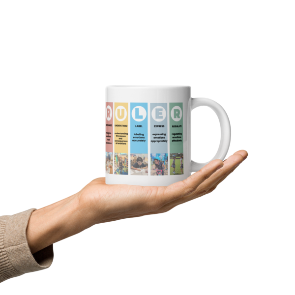 Mood Meter & RULER Method White glossy mug - Image 7